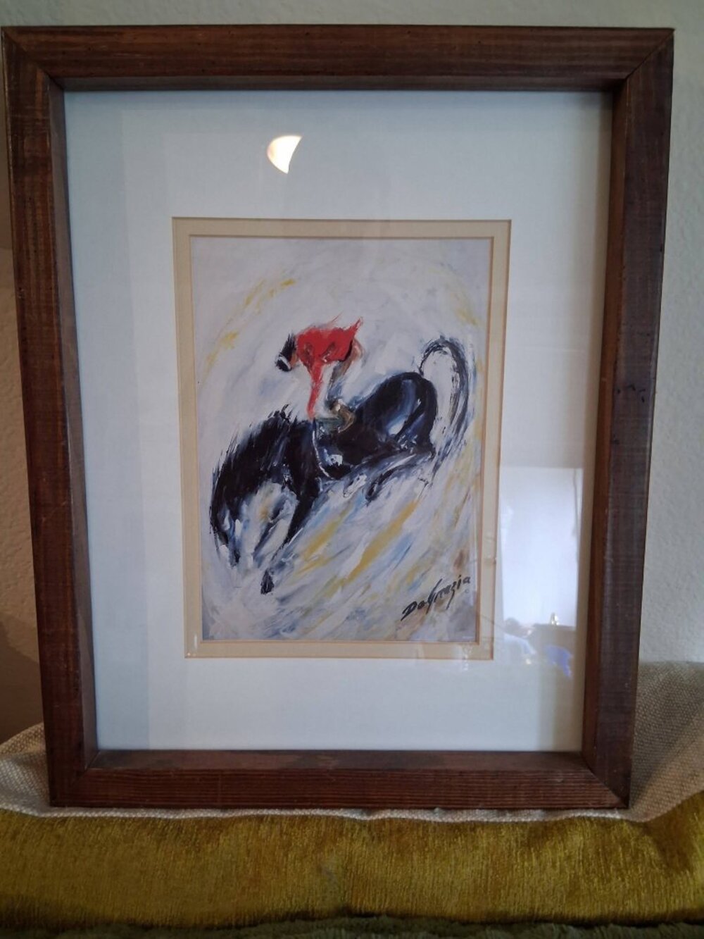 Vintage Ted DeGrazia Framed Southwestern Equestrian Art Print